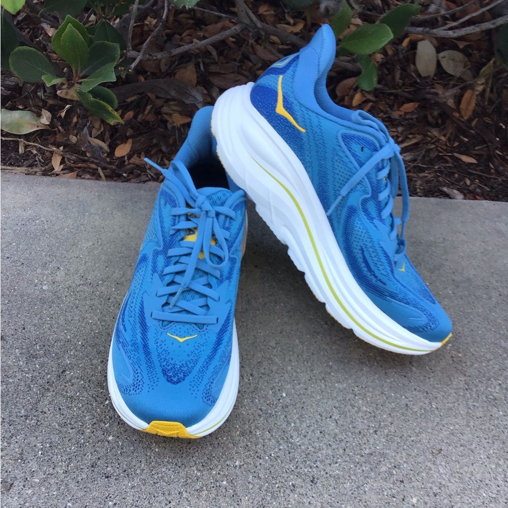 Hoka One One Clifton 10 Blue Women's Running Sneakers Lightweight Athletic Shoe